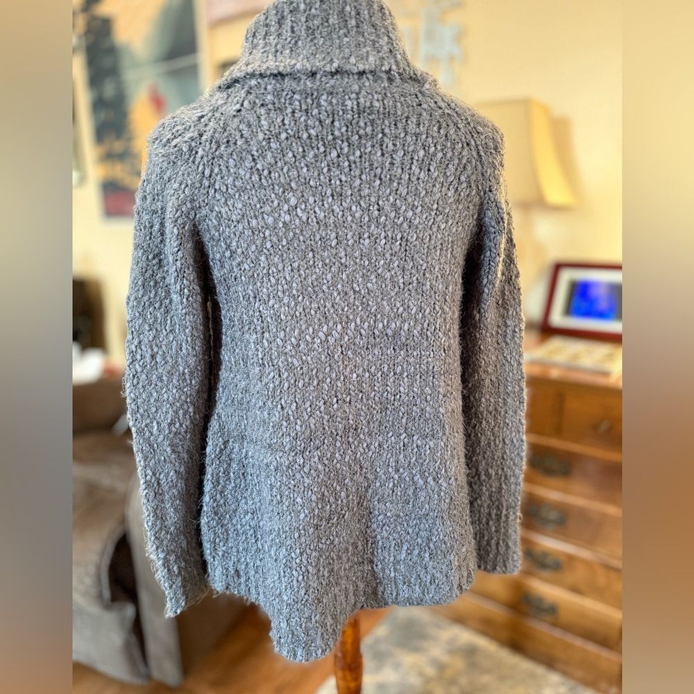 NWT Miracle Heather Gray Cowl Neck Sweater - Picture 4 of 11